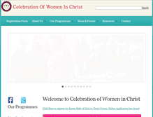 Tablet Screenshot of celebrationofwomeninchrist.org